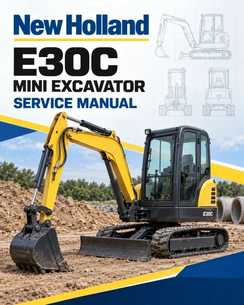 New Holland E30C Mini Excavator Service Manual