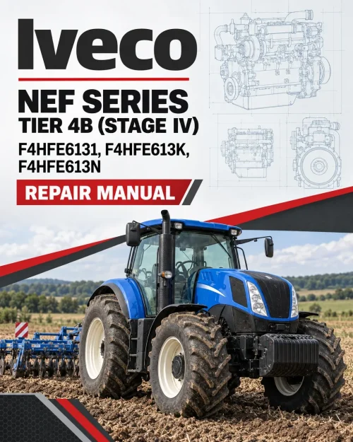 Iveco NEF Series Tier 4B (Stage IV) F4HFE6131, F4HFE613K, F4HFE613N Repair Manual Iveco NEF Series Tier 4B (Stage IV) F4HFE6131, F4HFE613K, F4HFE613N Repair Manual