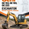 Gehl GE 153, GE 193, GE 223 Excavator Repair Service Manual