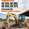 Gehl GE 253, GE 303, GE 353, GE 373 Excavator Repair Service Manual