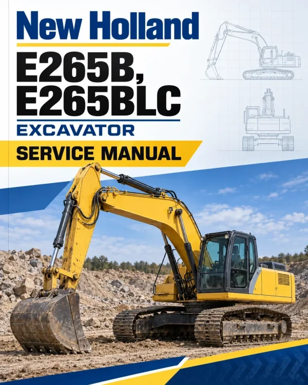 New Holland E265B, E265BLC Excavator Service Manual New Holland E265B, E265BLC Excavator Service Manual