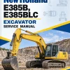New Holland E385B, E385BLC Excavator Service Manual