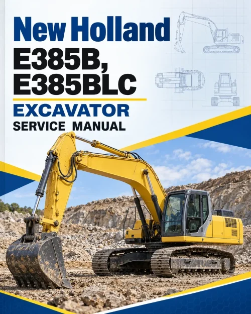 New Holland E385B, E385BLC Excavator Service Manual