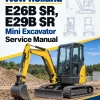 New Holland E26B SR, E29B SR Mini Excavator Service Manual