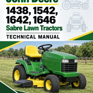 John Deere 1438, 1542, 1642, 1646 Sabre Lawn Tractors Technical Manual