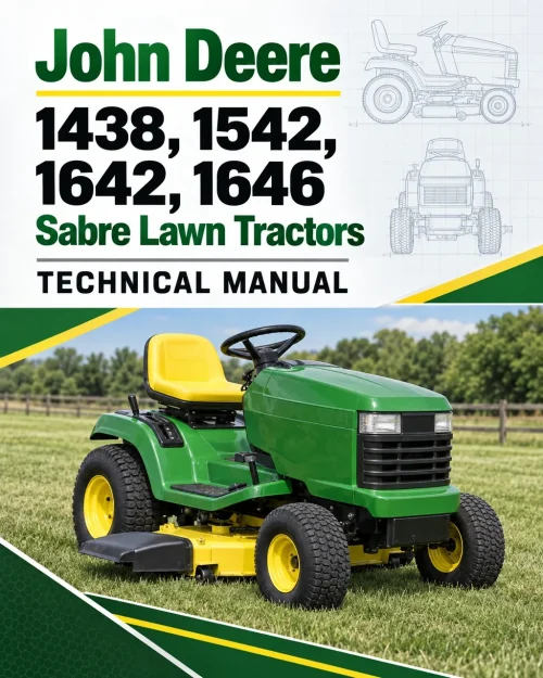 John Deere 1438, 1542, 1642, 1646 Sabre Lawn Tractors Technical Manual