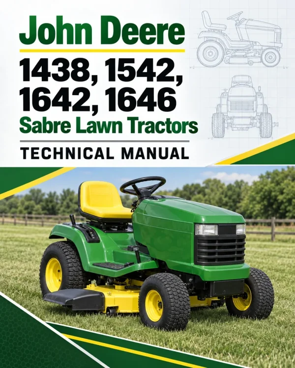 John Deere 1438, 1542, 1642, 1646 Sabre Lawn Tractors Technical Manual John Deere 1438, 1542, 1642, 1646 Sabre Lawn Tractors Technical Manual