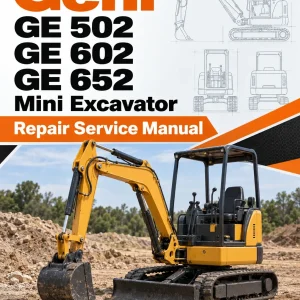 Gehl GE 502, GE 602, GE 652 Mini Excavator Repair Service Manual