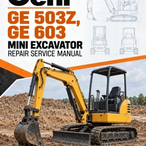 Gehl GE 503Z, GE 603 Mini Excavator Repair Service Manual