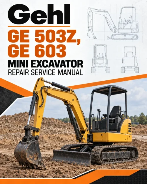 Gehl GE 503Z, GE 603 Mini Excavator Repair Service Manual Gehl GE 503Z, GE 603 Mini Excavator Repair Service Manual