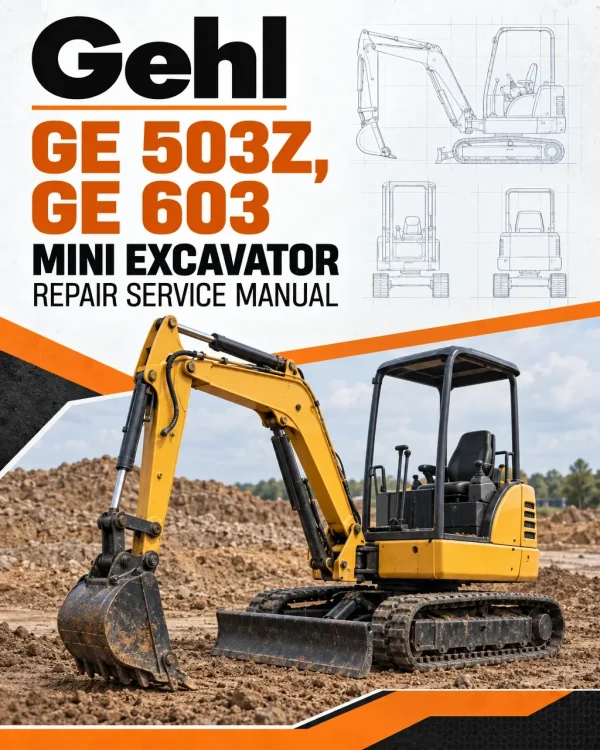 Gehl GE 503Z, GE 603 Mini Excavator Repair Service Manual Gehl GE 503Z, GE 603 Mini Excavator Repair Service Manual