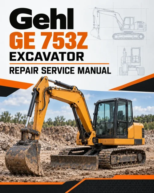 Gehl GE 753Z Excavator Repair Service Manual Gehl GE 753Z Excavator Repair Service Manual