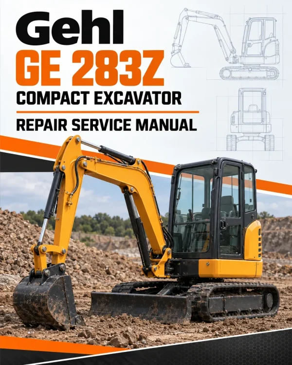 Gehl GE 283Z Compact Excavator Repair Service Manual