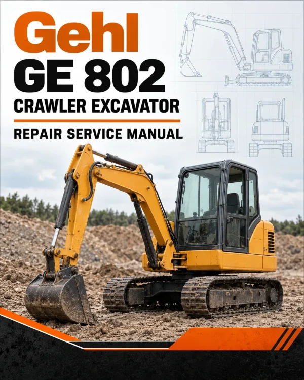 Gehl GE 802 Crawler Excavator Repair Service Manual