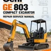 Gehl GE 803 Compact Excavator Repair Service Manual