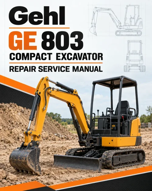 Gehl GE 803 Compact Excavator Repair Service Manual Gehl GE 803 Compact Excavator Repair Service Manual