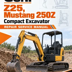 Gehl Z25, Mustang 250Z Compact Excavator Repair Service Manual
