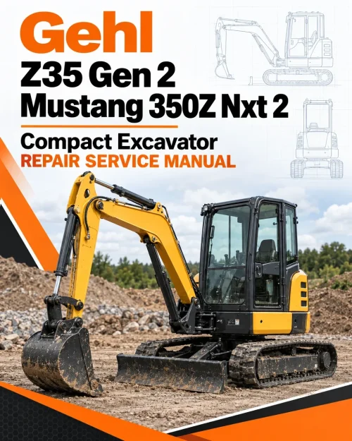 Gehl Z35 Gen 2, Mustang 350Z Nxt 2 Compact Excavator Repair Service Manual Gehl Z35 Gen 2, Mustang 350Z Nxt 2 Compact Excavator Repair Service Manual