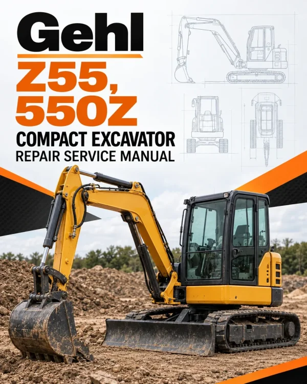 Gehl Z55, Mustang 550Z Compact Excavator Repair Service Manual