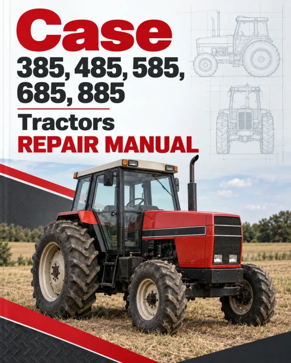 Case 385, 485, 585, 685, 885 Tractors Repair Manual