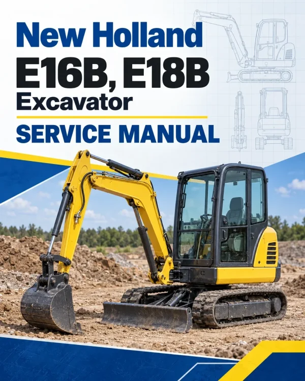 New Holland E16B, E18B Excavator Service Manual