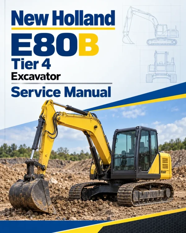 New Holland E80B Tier 4 Excavator Service Manual New Holland E80B Tier 4 Excavator Service Manual
