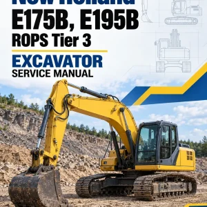 New Holland E175B, E195B ROPS Tier 3 Excavator Service Manual New Holland E175B, E195B ROPS Tier 3 Excavator Service Manual