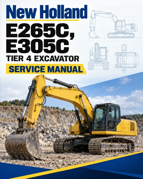 New Holland E265C, E305C Tier 4 Excavator Service Manual