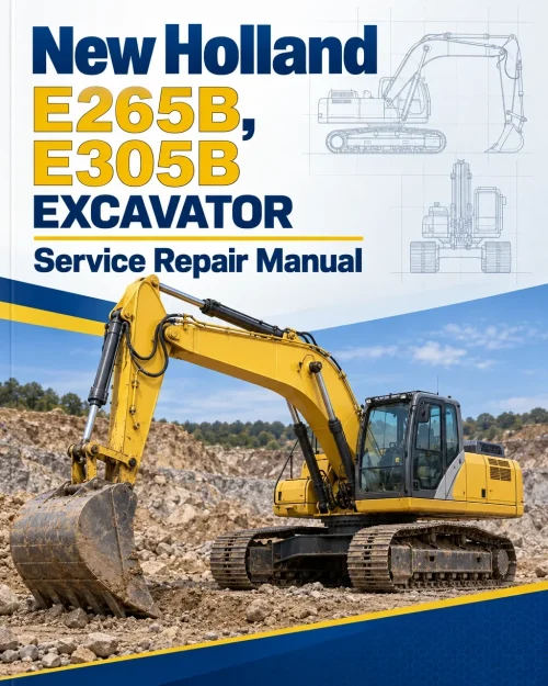 New Holland E265B, E305B ROPS Tier 3 Excavator Service Manual New Holland E265B, E305B ROPS Tier 3 Excavator Service Manual