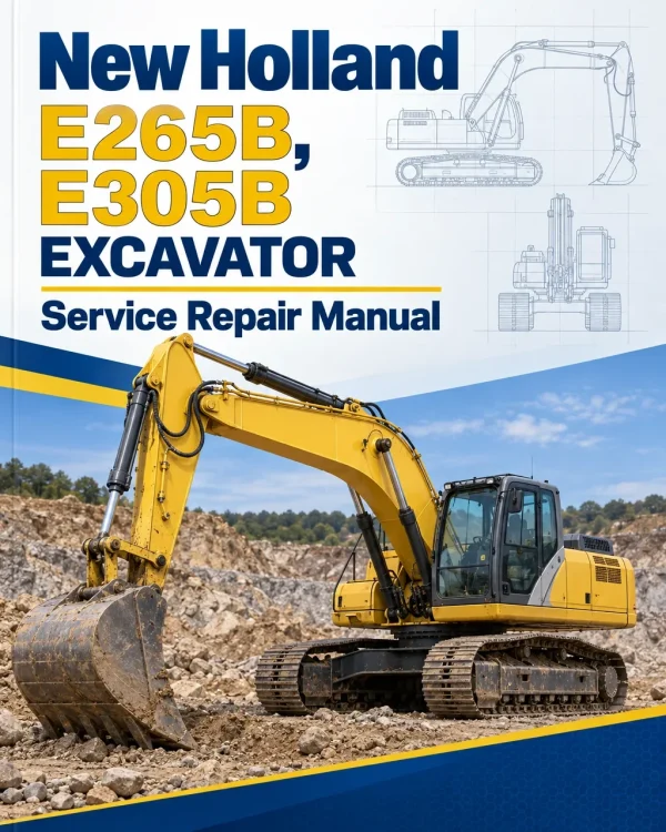 New Holland E265B, E305B ROPS Tier 3 Excavator Service Manual New Holland E265B, E305B ROPS Tier 3 Excavator Service Manual