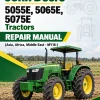 John Deere 5055E, 5065E, 5075E Tractors Repair Manual (Asia, Africa, Middle East - MY16-)