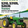 John Deere 5310, 5310S, 5203S Tractors Service Repair Manual (India - MY2005 - MY2013) John Deere 5310, 5310S, 5203S Tractors Service Repair Manual (India - MY2005 - MY2013)