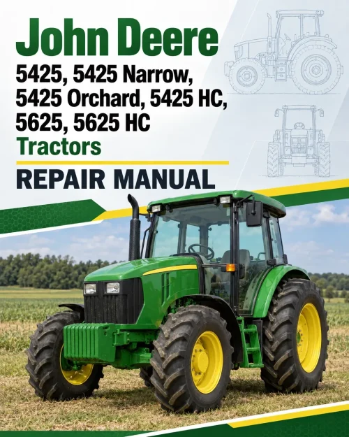 John Deere 5425, 5425 Narrow, 5425 Orchard, 5425 HC, 5625, 5625 HC Tractors Repair Manual