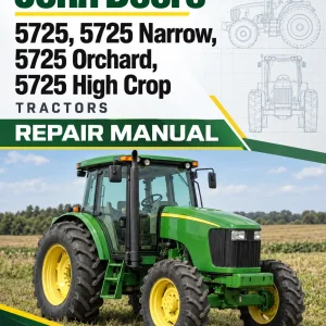 John Deere 5725, 5725 Narrow, 5725 Orchard, 5725 High Crop Tractors Repair Manual