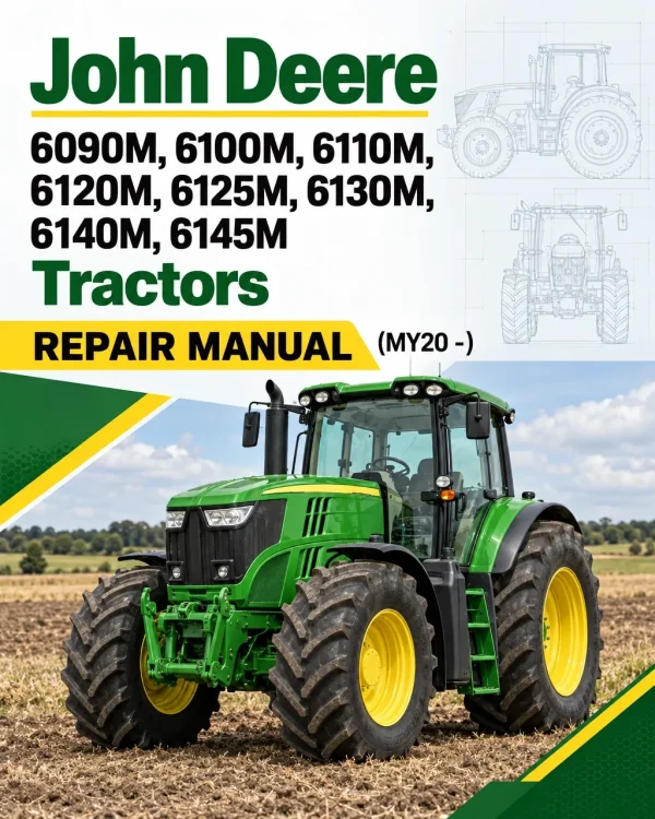 John Deere 6090M, 6100M, 6110M, 6120M, 6125M, 6130M, 6140M, 6145M Tractors Repair Manual (MY20 -) John Deere 6090M, 6100M, 6110M, 6120M, 6125M, 6130M, 6140M, 6145M Tractors Repair Manual (MY20 -)