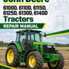 John Deere 6100D, 6110D, 6115D, 6125D, 6130D, 6140D Tractors Repair Manual
