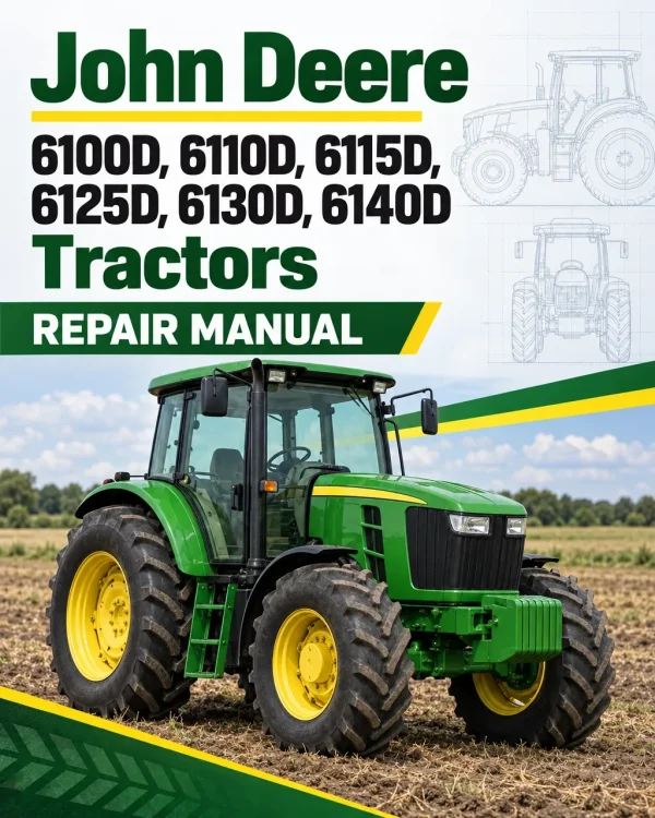 John Deere 6100D, 6110D, 6115D, 6125D, 6130D, 6140D Tractors Repair Manual