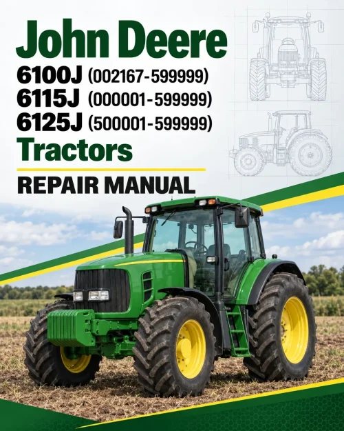 John Deere 6100J (002167-599999), 6115J (000001-599999), 6125J (500001-599999) Tractors Repair Manual John Deere 6100J (002167-599999), 6115J (000001-599999), 6125J (500001-599999) Tractors Repair Manual