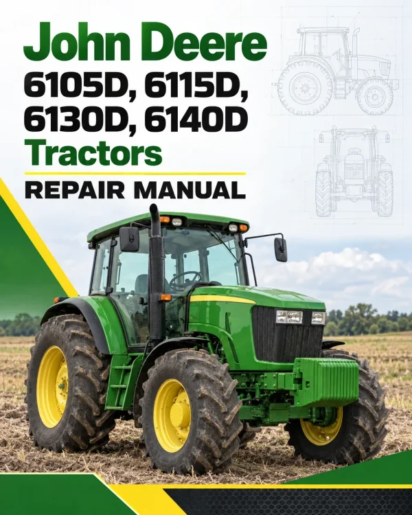 John Deere 6105D, 6115D, 6130D, 6140D Tractors Repair Manual