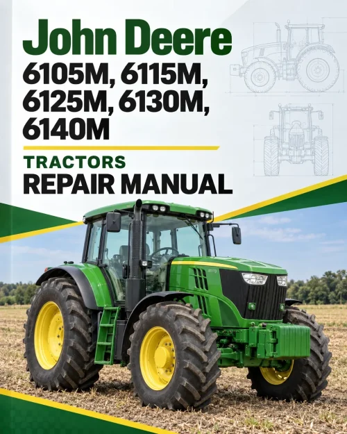 John Deere 6105M, 6115M, 6125M, 6130M, 6140M Tractors Repair Manual