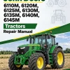 John Deere 6110M, 6120M, 6125M, 6130M, 6135M, 6140M, 6145M Tractors Repair Manual