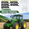 John Deere 6120L, 6220L, 6320L, 6420L, 6520L Tractors Repair Manual (North America - S.N 100001 - 398790)