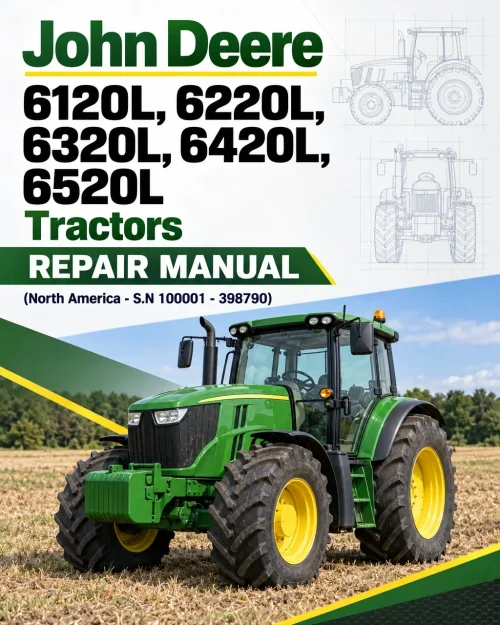 John Deere 6120L, 6220L, 6320L, 6420L, 6520L Tractors Repair Manual (North America - S.N 100001 - 398790)