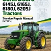 John Deere 6145J, 6165J, 6180J, 6205J Tractors Service Repair Manual (MY2014)
