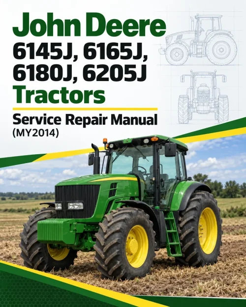 John Deere 6145J, 6165J, 6180J, 6205J Tractors Service Repair Manual (MY2014) John Deere 6145J, 6165J, 6180J, 6205J Tractors Service Repair Manual (MY2014)