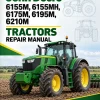 John Deere 6155M, 6155MH, 6175M, 6195M, 6210M Tractors Repair Manual John Deere 6155M, 6155MH, 6175M, 6195M, 6210M Tractors Repair Manual