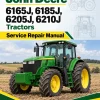 John Deere 6165J, 6185J, 6205J, 6210J Tractors Service Repair Manual (MY2015)