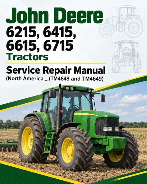 John Deere 6215, 6415, 6615, 6715 Tractors Service Repair Manual (North America _ (TM4648 and TM4649)