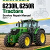John Deere 6230R, 6250R Tractors Service Repair Manual (MY17 - )