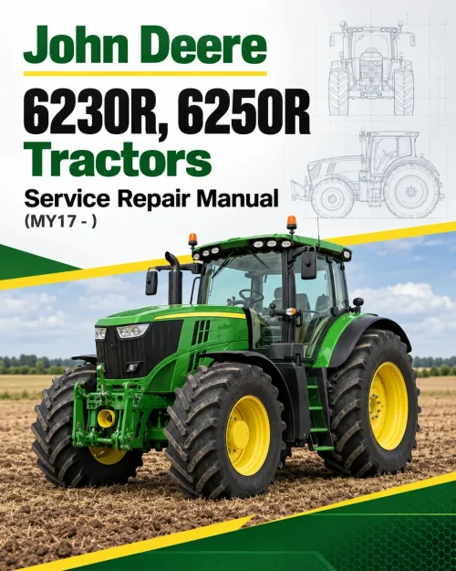 John Deere 6230R, 6250R Tractors Service Repair Manual (MY17 - )